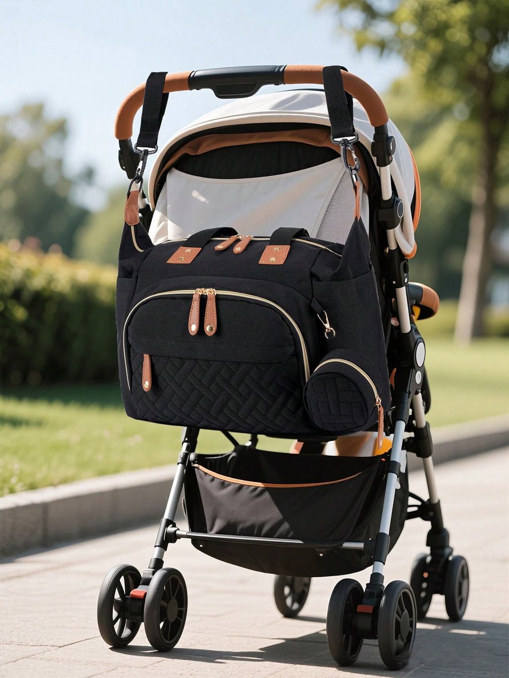 Two-piece set of Embroidery Thread Mommy Bag(2503)