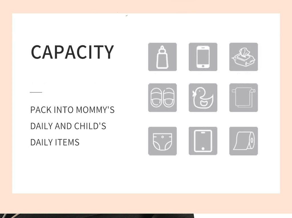 Embroidered thread slung mommy bag（2410）