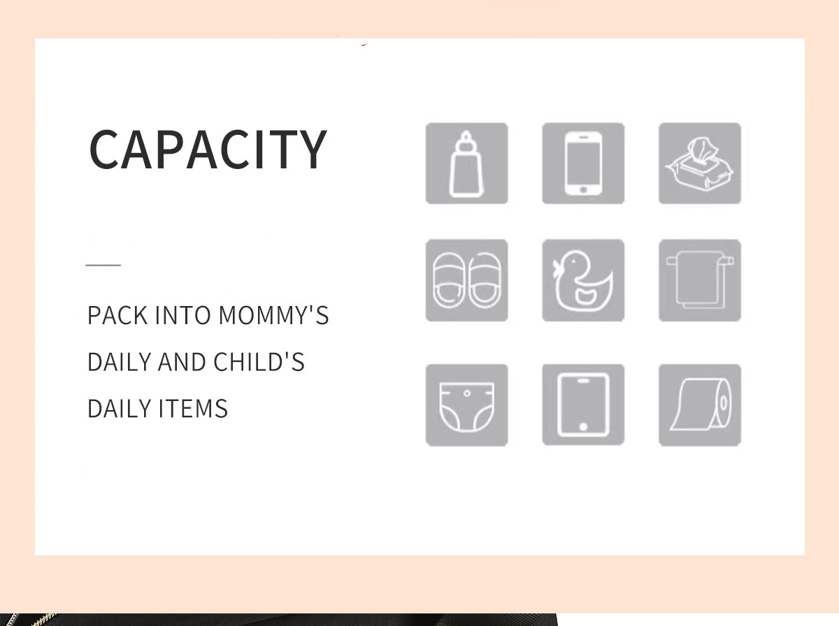 Embroidered thread slung mommy bag（2410）