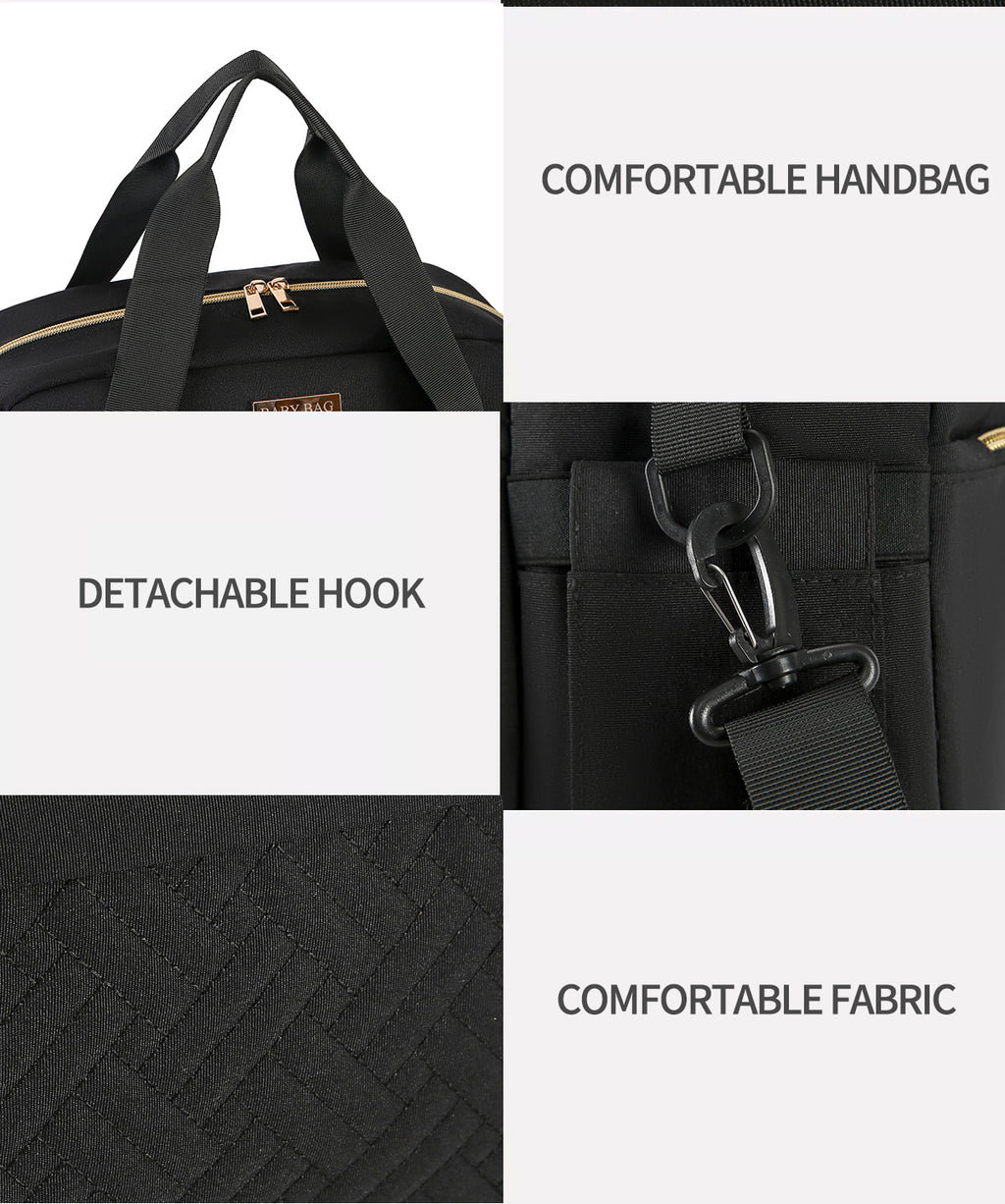 Embroidered thread slung mommy bag（2410）