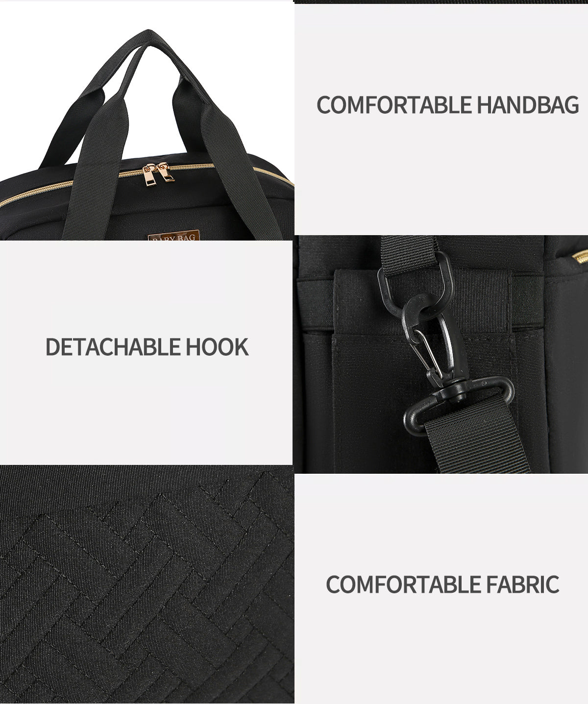 Embroidered thread slung mommy bag（2410）